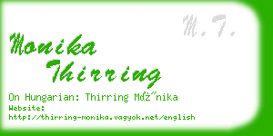 monika thirring business card